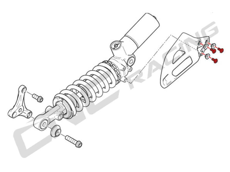 KV397 - CNC RACING Ducati Panigale / Streetfighter V2 Shock Absorber Cover Screws Kit – Accessories in the Factory Racing Motorcycle Aftermarket Accessories and Parts Online Shop