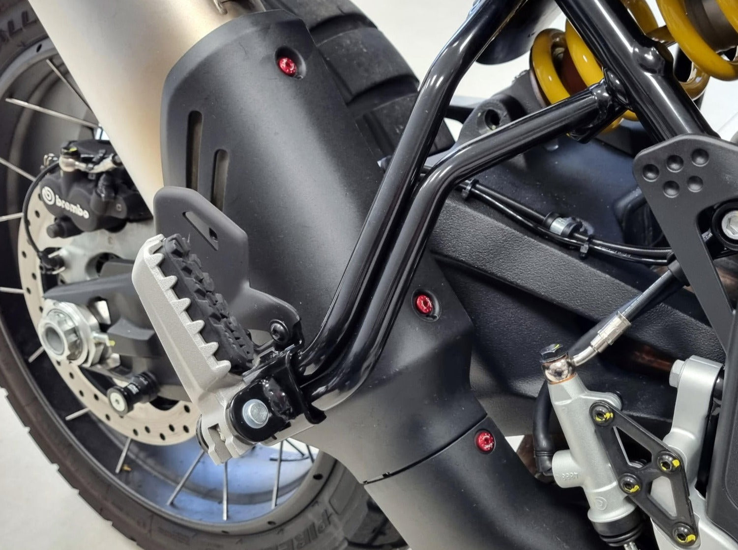 KV398 - CNC RACING Ducati DesertX (2022+) Exhaust Silencer Heat Guard Screws – Accessories in the Factory Racing Motorcycle Aftermarket Accessories and Parts Online Shop