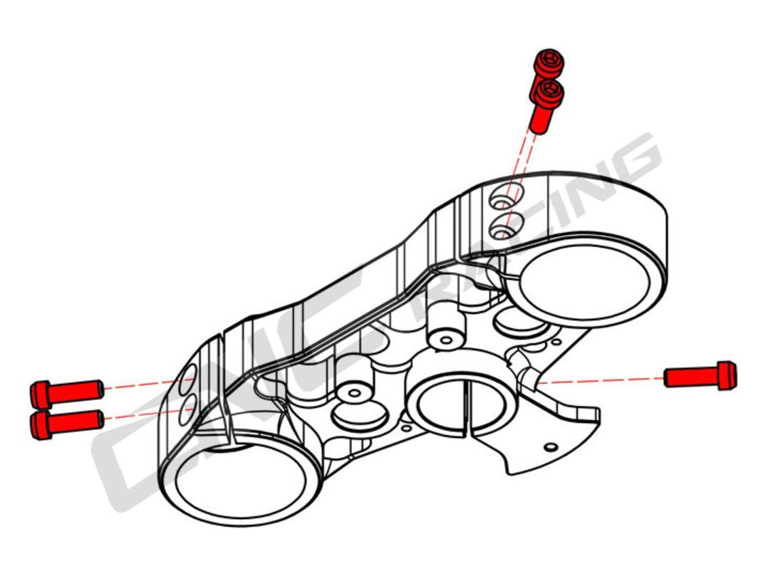 KV431X - CNC RACING Ducati XDiavel Titanium Triple Clamps Top Plate Bolts – Accessories in the Factory Racing Motorcycle Aftermarket Accessories and Parts Online Shop