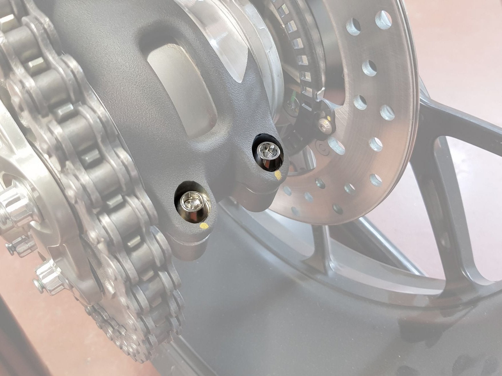 KV437X - CNC RACING Ducati Panigale V4 / Streetfighter V4 (18/24) Titanium Rear Hub Swingarm Pinch Bolts – Accessories in the Factory Racing Motorcycle Aftermarket Accessories and Parts Online Shop