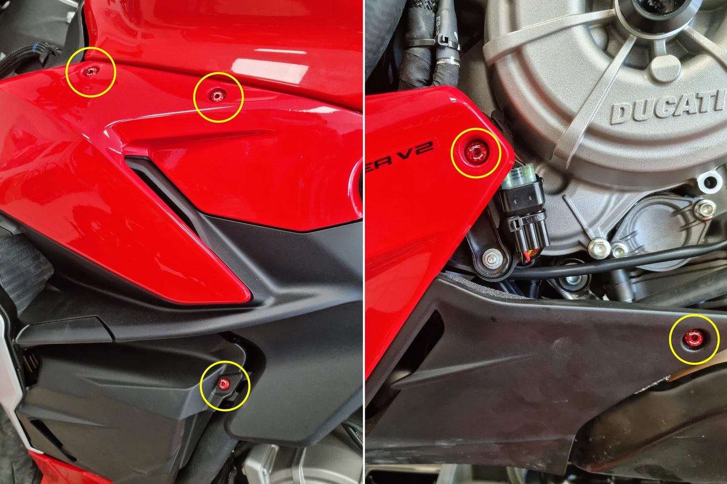 KV477 - CNC RACING Ducati Streetfighter V2 (2022+) Side Fairing Screws – Accessories in the Factory Racing Motorcycle Aftermarket Accessories and Parts Online Shop