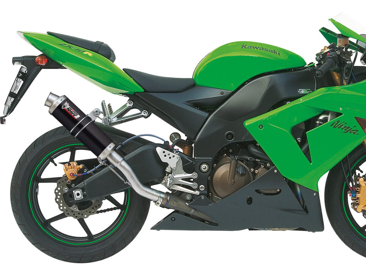 MIVV K.012 KAWASAKI ZX-10 R / RR / SE ( 2004 - 05 ) Slip On Exhaust "GP" (black; approved) – Accessories in the 2WheelsHero Motorcycle Aftermarket Accessories and Parts Online Shop