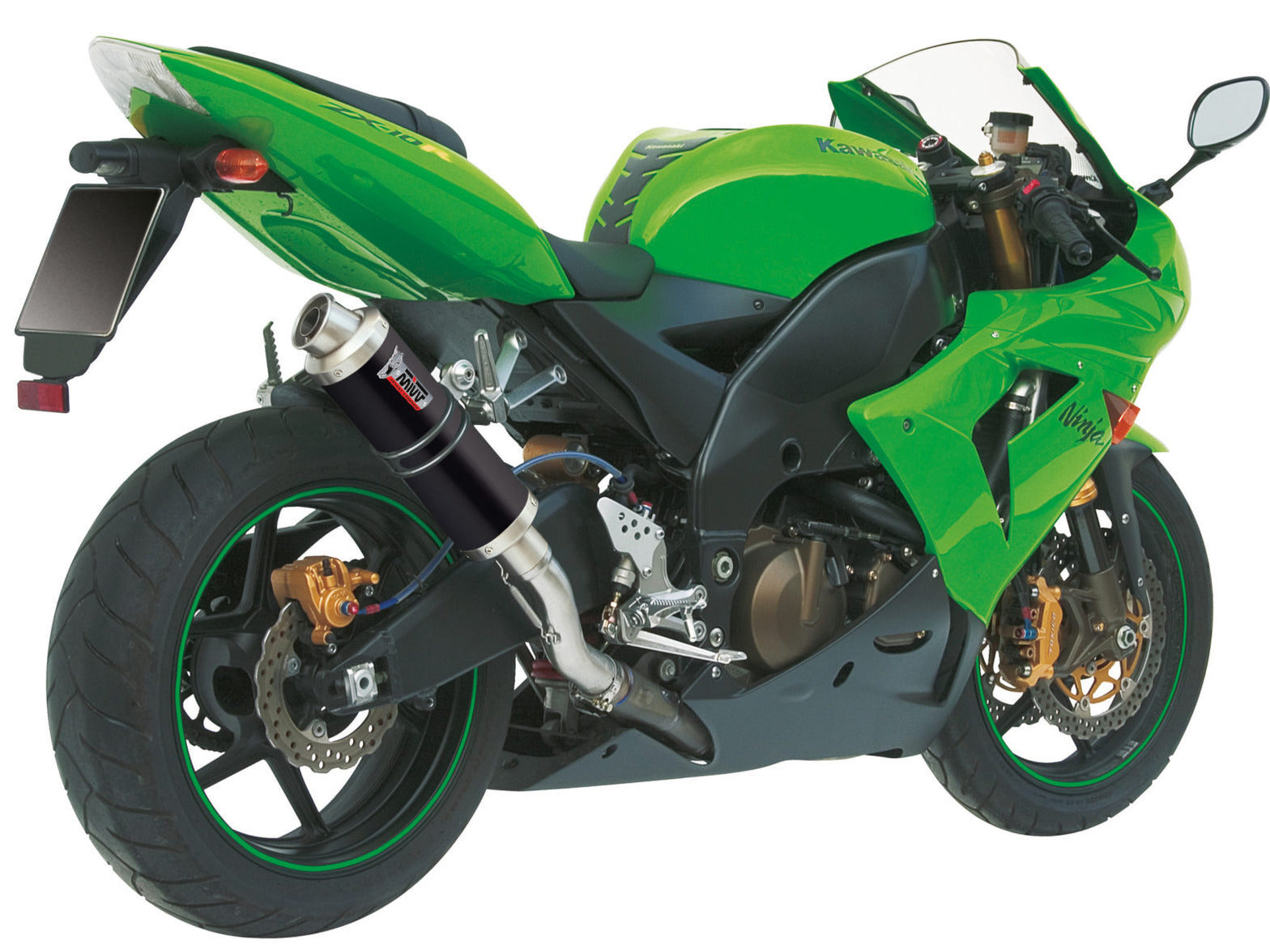MIVV K.012 KAWASAKI ZX-10 R / RR / SE ( 2004 - 05 ) Slip On Exhaust "GP" (black; approved) – Accessories in the 2WheelsHero Motorcycle Aftermarket Accessories and Parts Online Shop