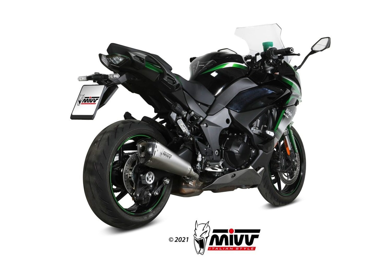 MIVV K.054 KAWASAKI NINJA 1000 SX / TOURER ( 2021+ ) Slip On Exhaust "Delta Race" (stainless steel; approved) – Accessories in the 2WheelsHero Motorcycle Aftermarket Accessories and Parts Online Shop