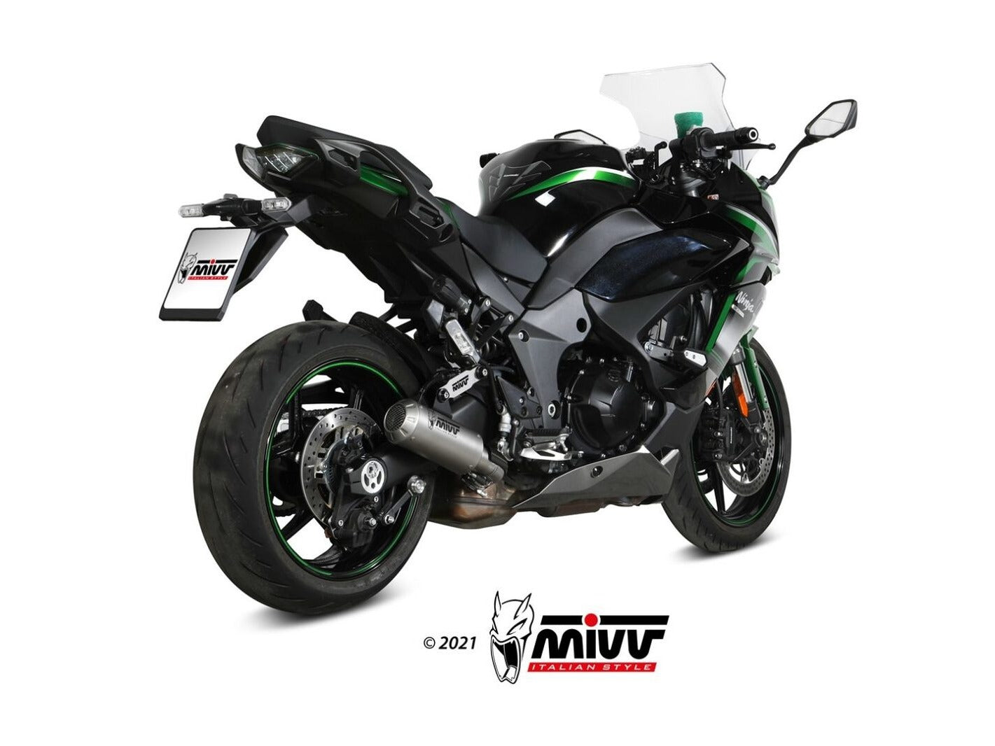 MIVV K.054 KAWASAKI NINJA 1000 SX / TOURER ( 2021+ ) Slip On Exhaust "MK3" (stainless steel; not approved) – Accessories in the 2WheelsHero Motorcycle Aftermarket Accessories and Parts Online Shop