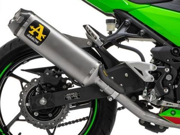ARROW 71950PK Kawasaki Ninja 400 (2023+) Titanium Slip-on Exhaust "Indy Race" – Accessories in the 2WheelsHero Motorcycle Aftermarket Accessories and Parts Online Shop