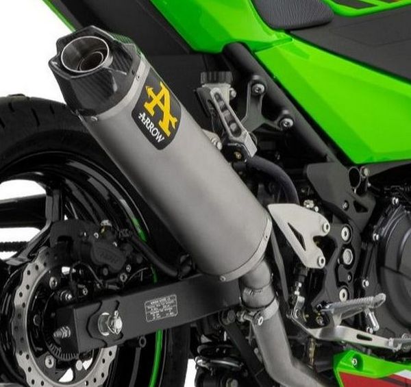 ARROW 71950PK Kawasaki Ninja 400 (2023+) Titanium Slip-on Exhaust "Indy Race" – Accessories in the 2WheelsHero Motorcycle Aftermarket Accessories and Parts Online Shop