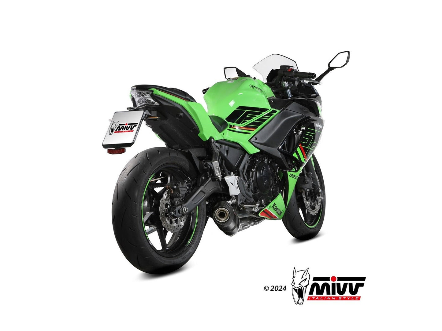 MIVV K.057 KAWASAKI NINJA 650 / Z 650 ( 2024+ ) Full System Exhaust "Oval" (carbon + cap; approved) – Accessories in the 2WheelsHero Motorcycle Aftermarket Accessories and Parts Online Shop