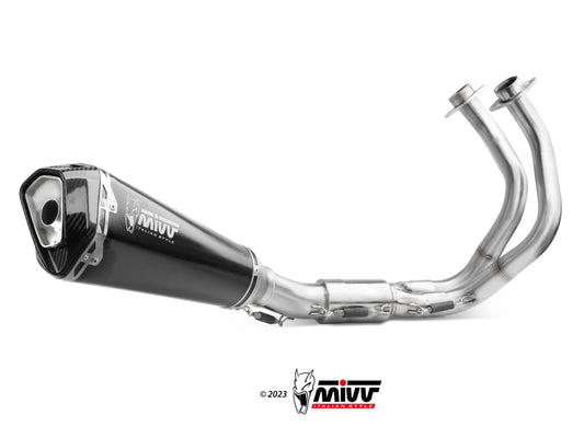 MIVV K.057 KAWASAKI NINJA 650 / Z 650 ( 2024+ ) Full System Exhaust "Delta Race" (black; approved) – Accessories in the 2WheelsHero Motorcycle Aftermarket Accessories and Parts Online Shop