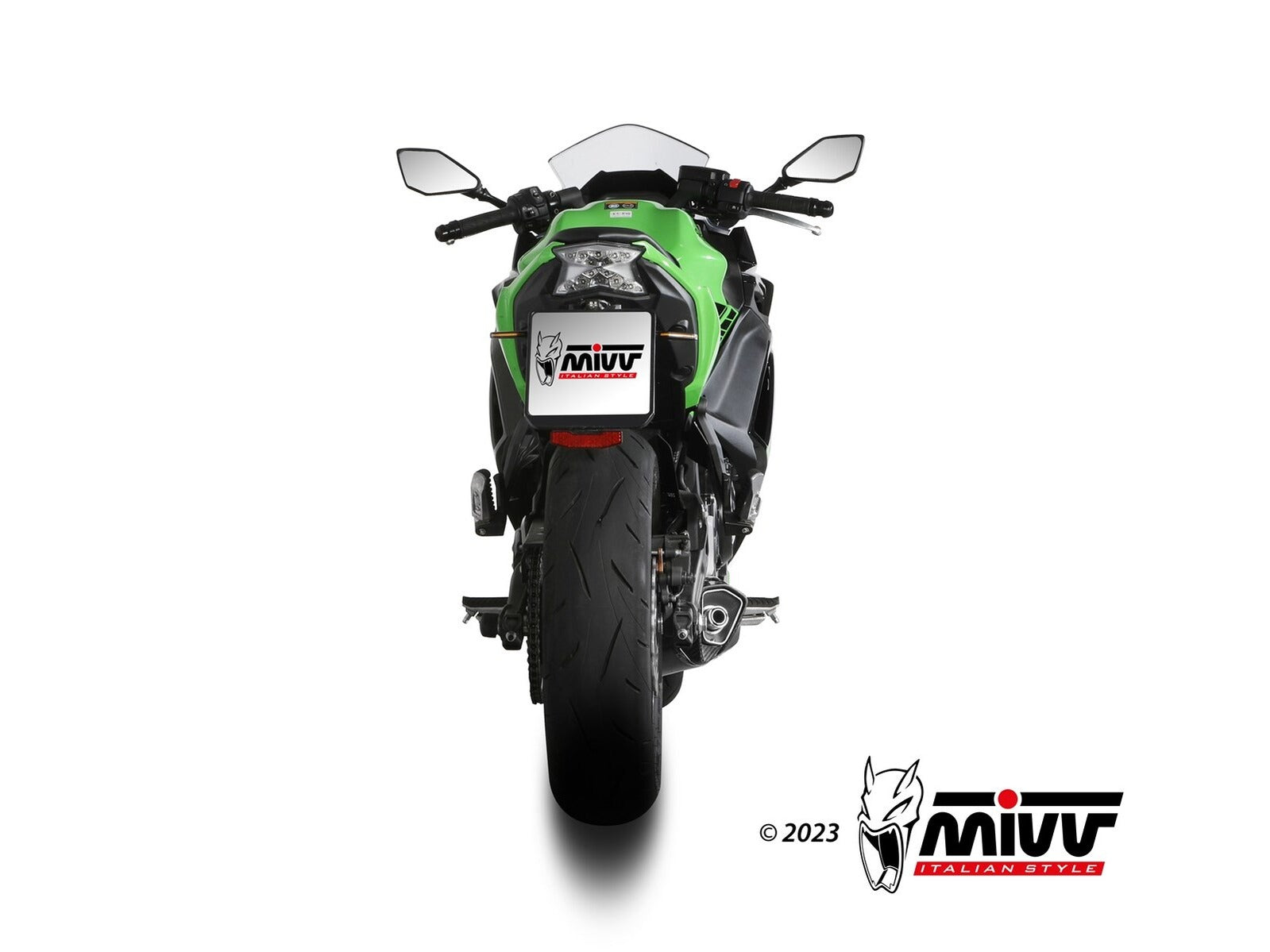 MIVV K.057 KAWASAKI NINJA 650 / Z 650 ( 2024+ ) Full System Exhaust "Delta Race" (black; approved) – Accessories in the 2WheelsHero Motorcycle Aftermarket Accessories and Parts Online Shop