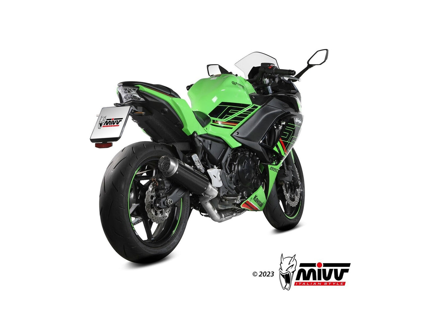 MIVV K.058 KAWASAKI NINJA 650 ( 2024+ ) Full System High Exhaust "GP Pro" (carbon; approved) – Accessories in the 2WheelsHero Motorcycle Aftermarket Accessories and Parts Online Shop