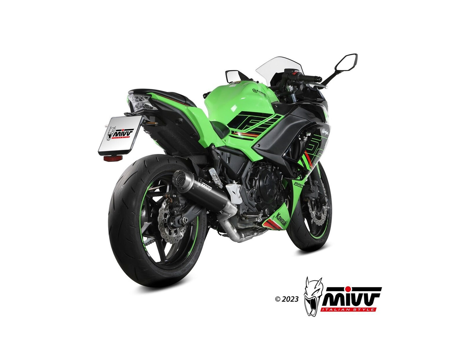 MIVV K.058 KAWASAKI NINJA 650 ( 2024+ ) Full System High Exhaust "GP Pro" (black; approved) – Accessories in the 2WheelsHero Motorcycle Aftermarket Accessories and Parts Online Shop