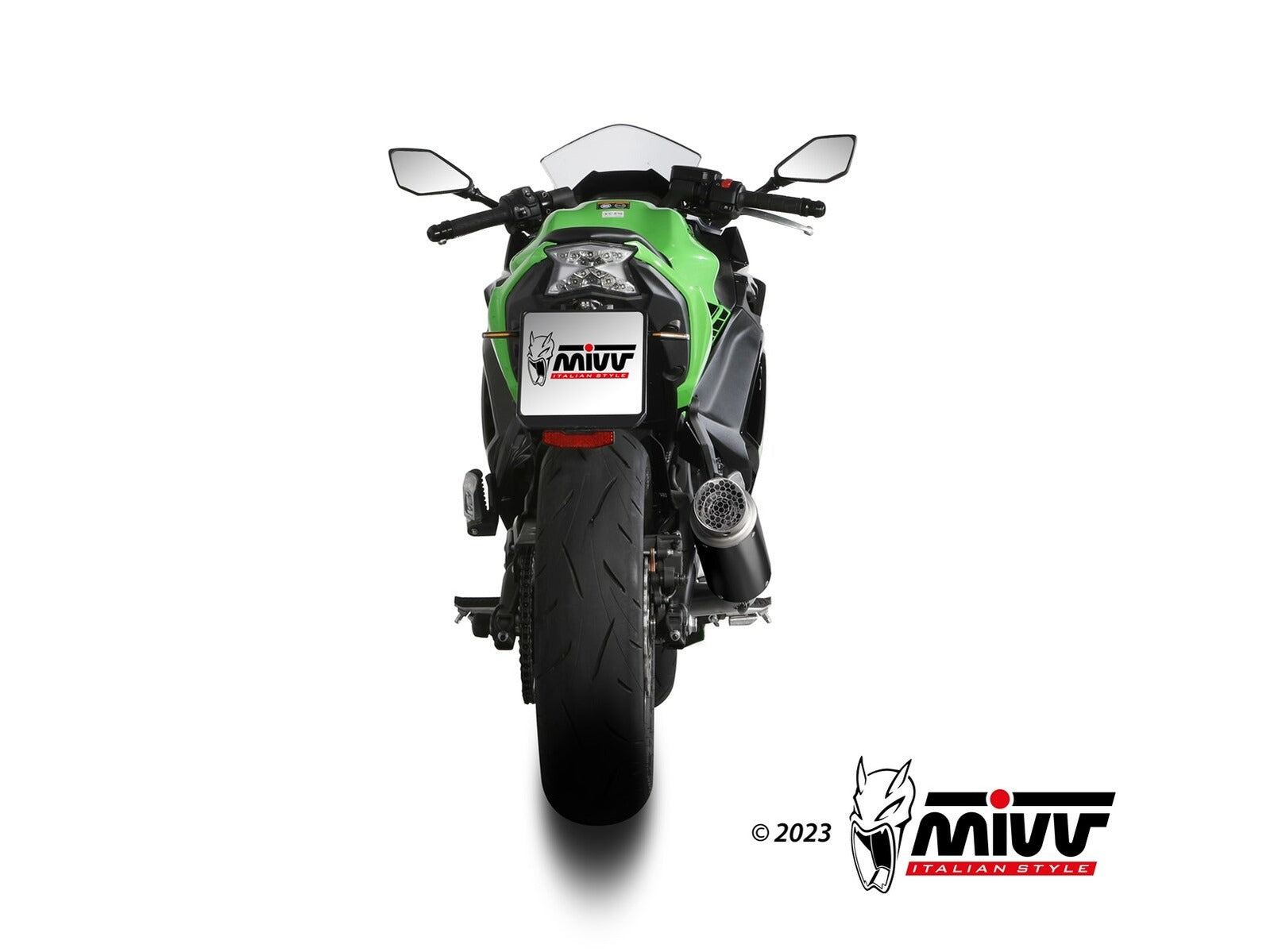 MIVV K.058 KAWASAKI NINJA 650 ( 2024+ ) Full System High Exhaust "GP Pro" (black; approved) – Accessories in the 2WheelsHero Motorcycle Aftermarket Accessories and Parts Online Shop