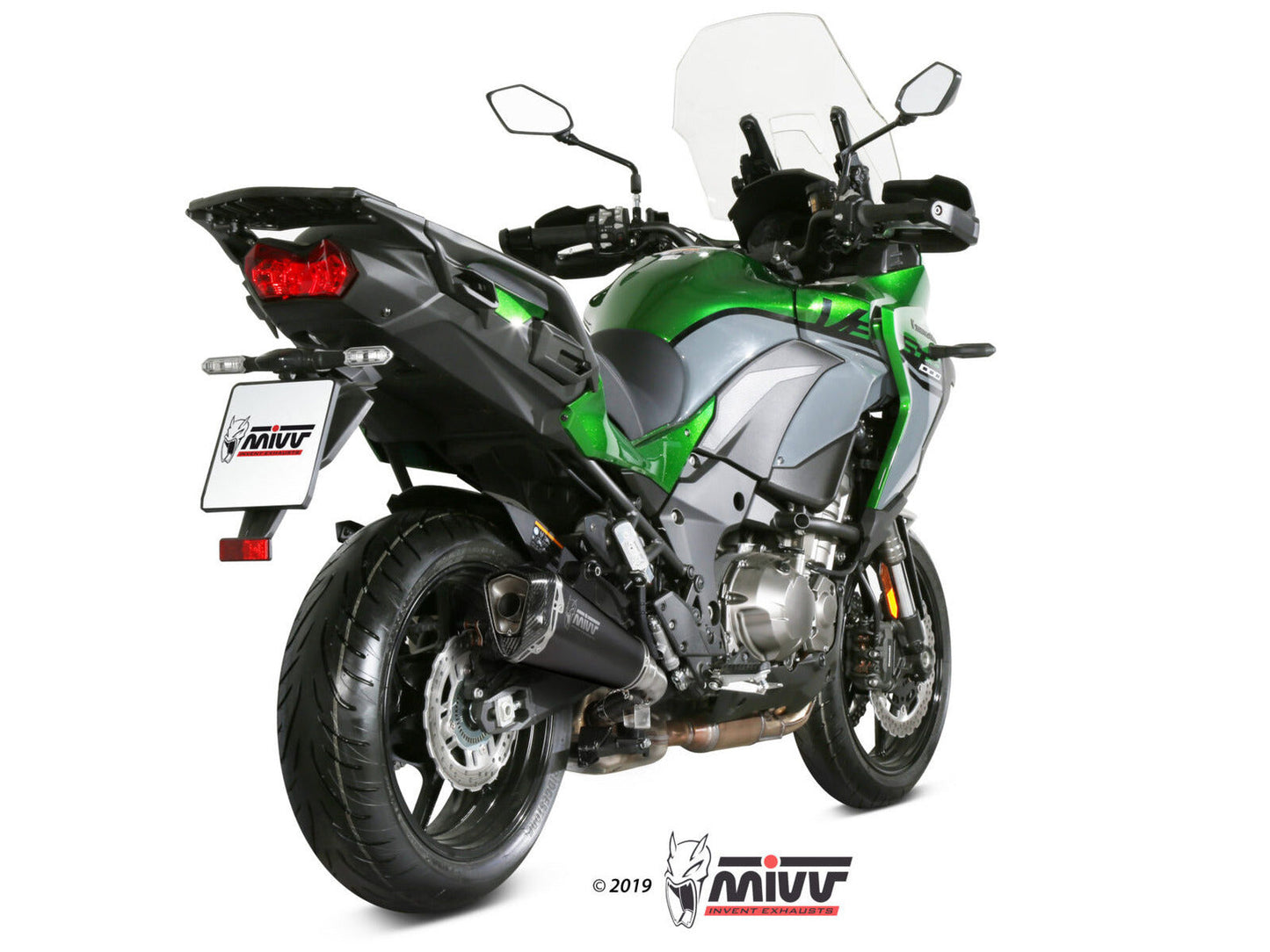 MIVV K.049 KAWASAKI VERSYS 1000 ( 2019+ ) Slip-on Exhaust "Delta Race" (black; approved) – Accessories in the 2WheelsHero Motorcycle Aftermarket Accessories and Parts Online Shop