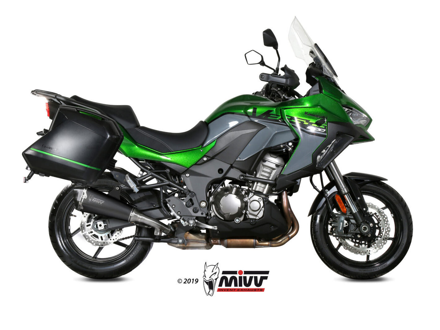 MIVV K.049 KAWASAKI VERSYS 1000 ( 2019+ ) Slip-on Exhaust "Delta Race" (black; approved) – Accessories in the 2WheelsHero Motorcycle Aftermarket Accessories and Parts Online Shop