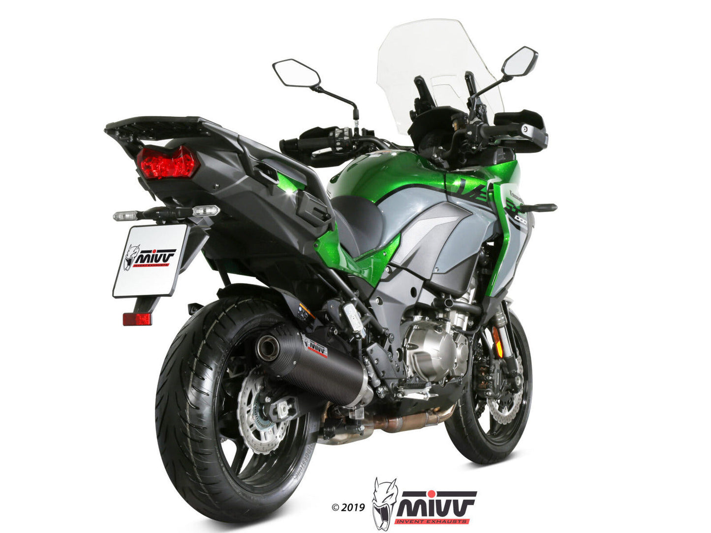 MIVV K.049 KAWASAKI VERSYS 1000 ( 2019+ ) Slip-on Exhaust "Oval" (carbon + cap; approved) – Accessories in the 2WheelsHero Motorcycle Aftermarket Accessories and Parts Online Shop