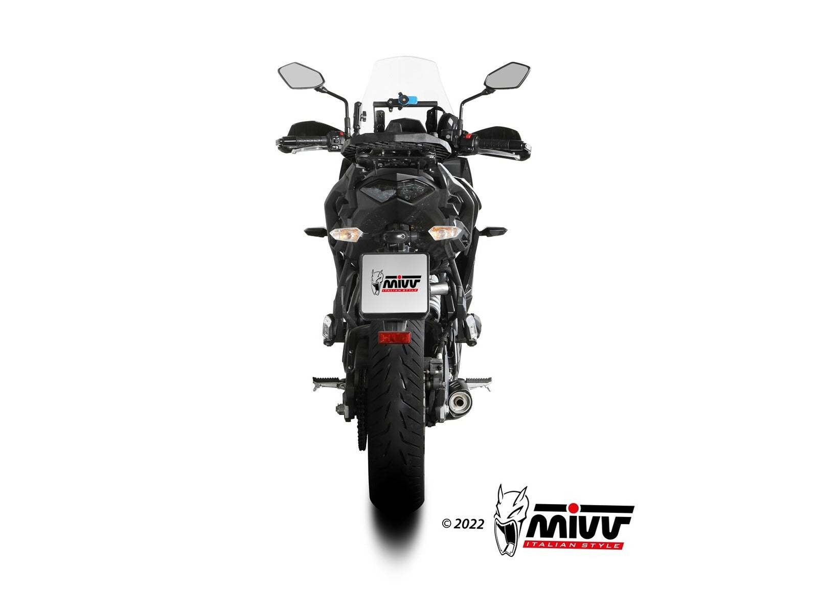 MIVV K.055 KAWASAKI VERSYS 650 ( 2021 - 23 ) Full System Exhaust "Oval" (black + carbon cap; approved) – Accessories in the 2WheelsHero Motorcycle Aftermarket Accessories and Parts Online Shop