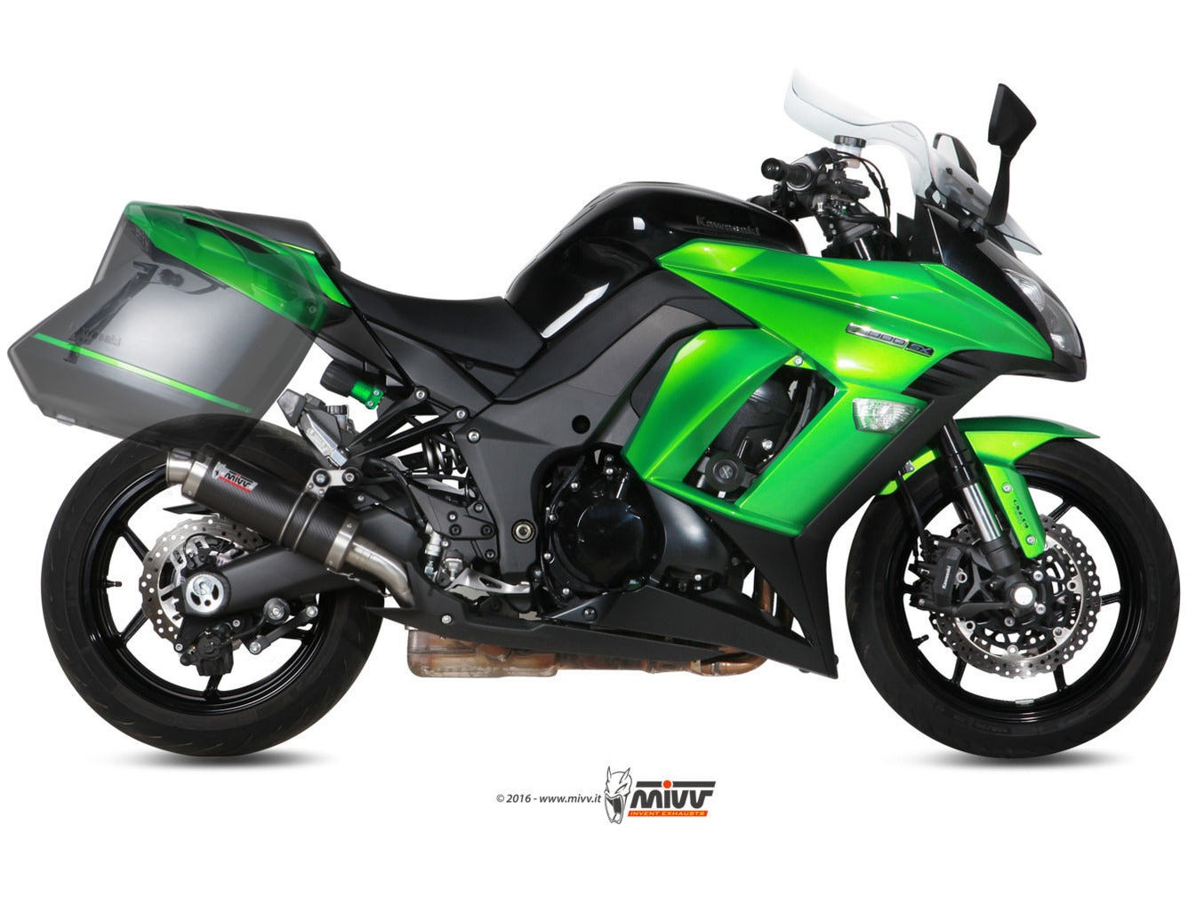 MIVV K.043 KAWASAKI Z 1000 SX / NINJA 1000 SX ( 2014 / 19 ) Dual Slip On Exhaust "GP" (carbon; approved) – Accessories in the 2WheelsHero Motorcycle Aftermarket Accessories and Parts Online Shop