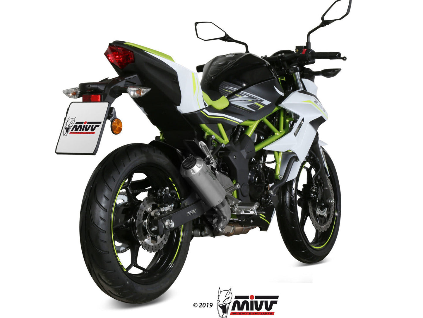 MIVV K.048 KAWASAKI Z 125 ( 2019+ ) Slip-on Exhaust "MK3" (stainless steel; not approved) – Accessories in the 2WheelsHero Motorcycle Aftermarket Accessories and Parts Online Shop