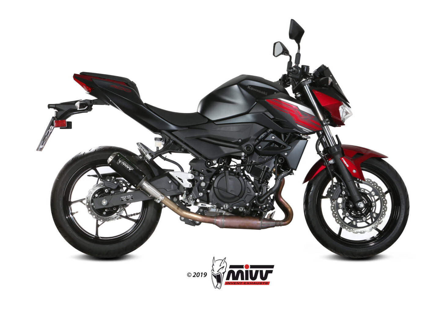 MIVV K.047 KAWASAKI Z 400 ( 2019+ ) Slip On Exhaust "MK3" (black; not approved) – Accessories in the 2WheelsHero Motorcycle Aftermarket Accessories and Parts Online Shop