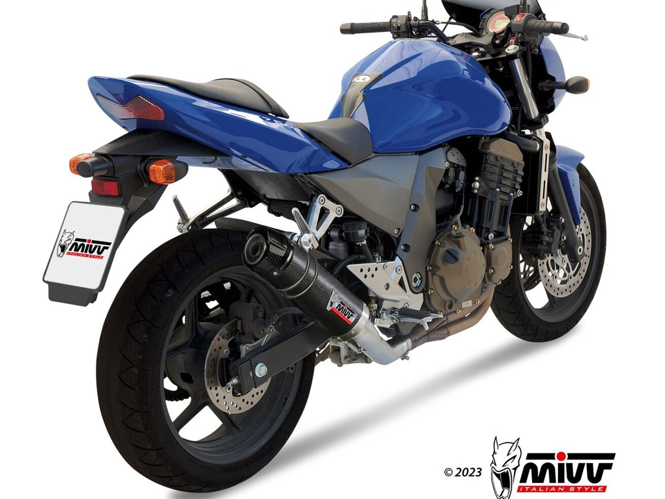MIVV K.011 KAWASAKI Z 750 ( 2004 / 06 ) Slip On Exhaust "GP" (carbon + cap; approved) – Accessories in the 2WheelsHero Motorcycle Aftermarket Accessories and Parts Online Shop