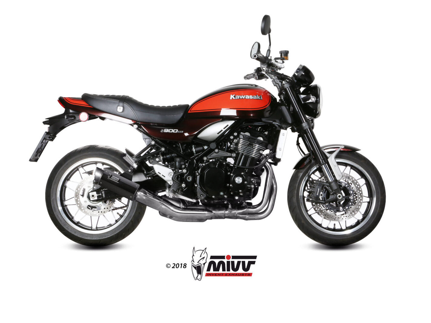 MIVV K.046 KAWASAKI Z900 RS ( 2018+ ) Slip-on Exhaust "GP Pro" (carbon; approved) – Accessories in the 2WheelsHero Motorcycle Aftermarket Accessories and Parts Online Shop