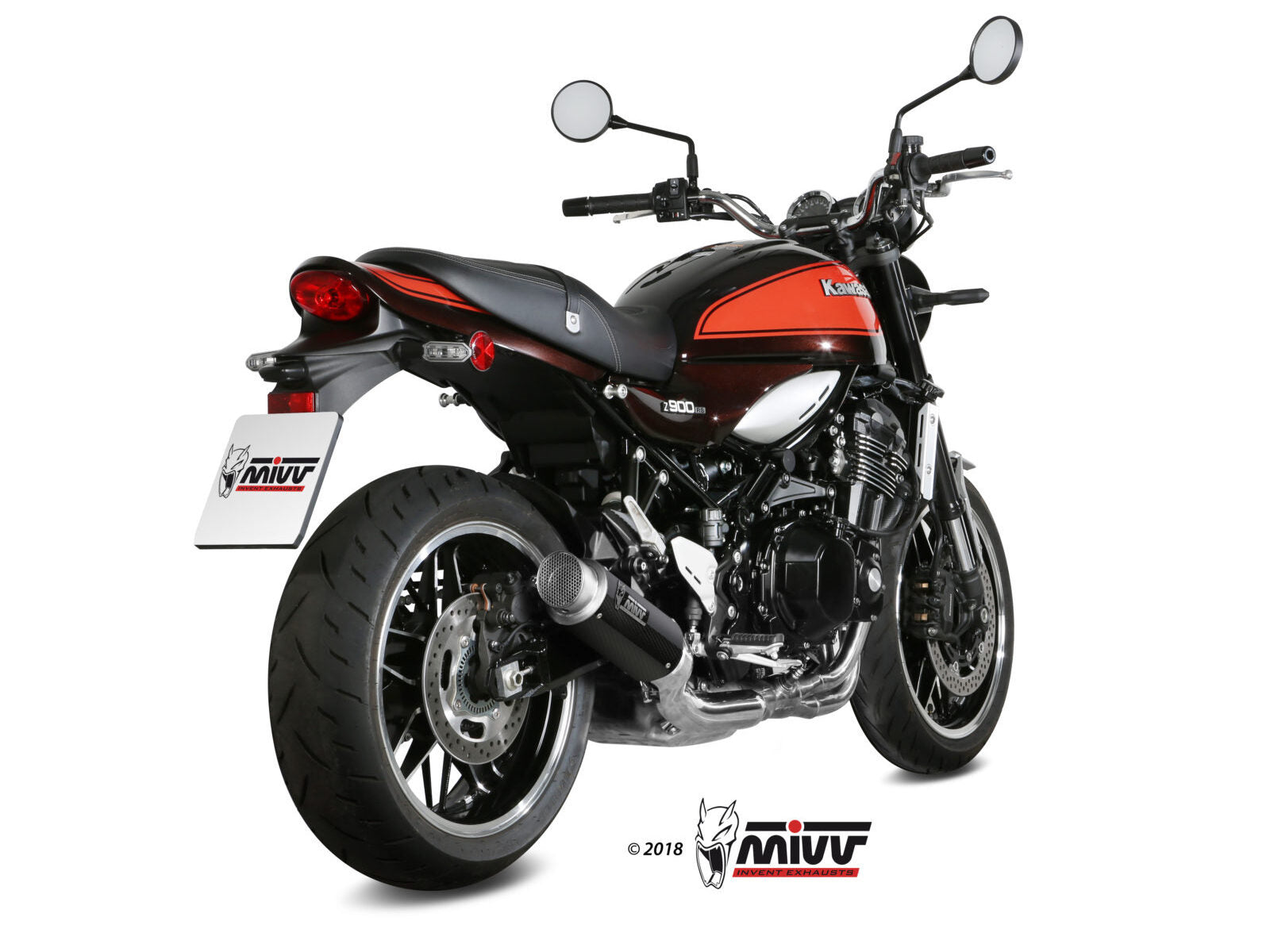 MIVV K.046 KAWASAKI Z900 RS ( 2018+ ) Slip-on Exhaust "GP Pro" (carbon; approved) – Accessories in the 2WheelsHero Motorcycle Aftermarket Accessories and Parts Online Shop
