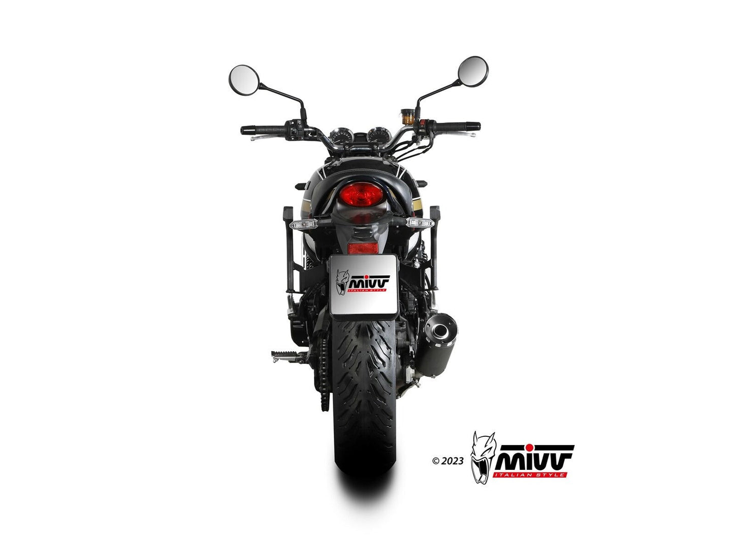MIVV K.046 KAWASAKI Z900 RS ( 2018+ ) Slip-on Exhaust "HR-1" (black + aluminium back; approved) – Accessories in the 2WheelsHero Motorcycle Aftermarket Accessories and Parts Online Shop