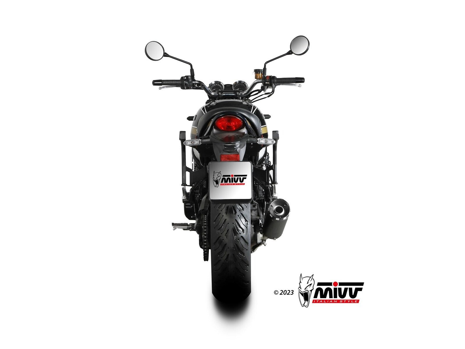 MIVV K.046 KAWASAKI Z900 RS ( 2018+ ) Slip-on Exhaust "HR-1" (black + aluminium back; approved) – Accessories in the 2WheelsHero Motorcycle Aftermarket Accessories and Parts Online Shop