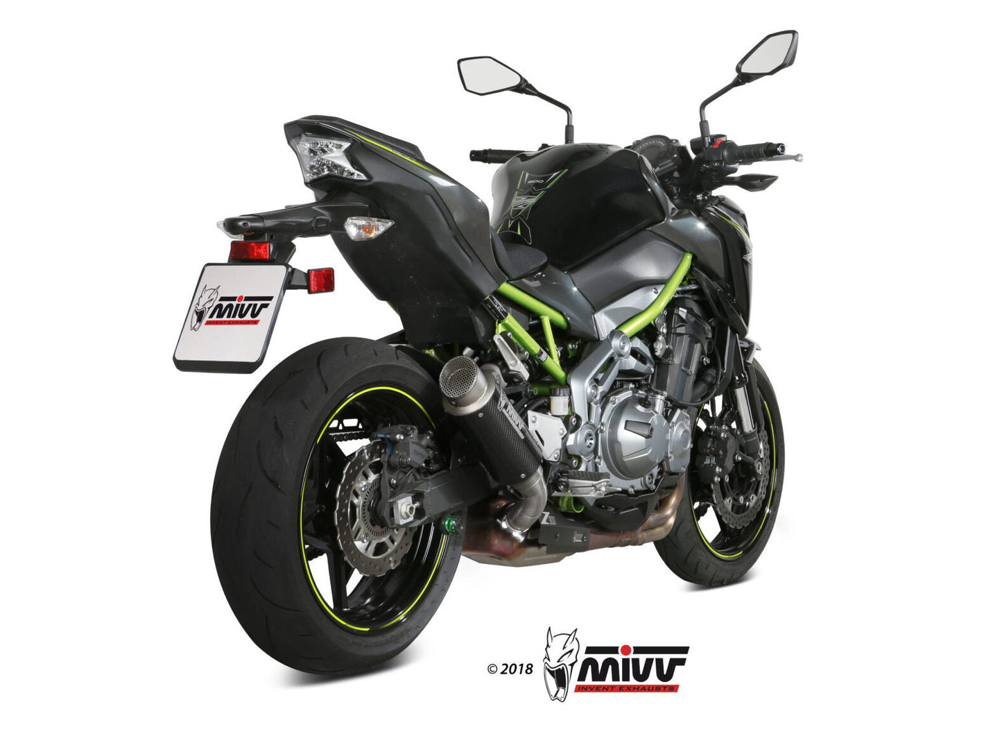 MIVV K.045 KAWASAKI Z900 / A2 (35 KW / 70 KW) ( 2017+ ) Slip-on Exhaust "GP Pro" (carbon; approved) – Accessories in the 2WheelsHero Motorcycle Aftermarket Accessories and Parts Online Shop