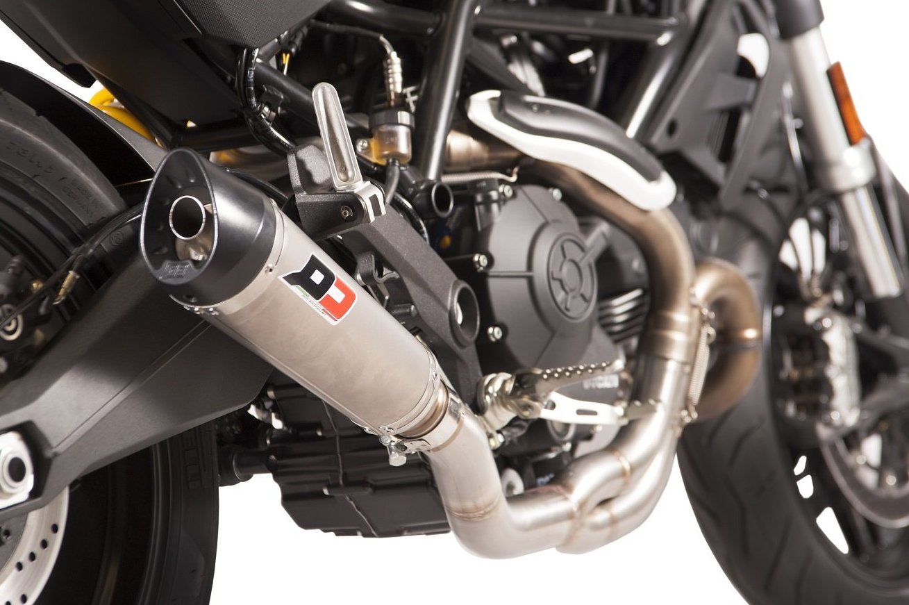 QD EXHAUST Ducati Monster 797 (17/20) Semi-Full Exhaust System "Tri-cone"