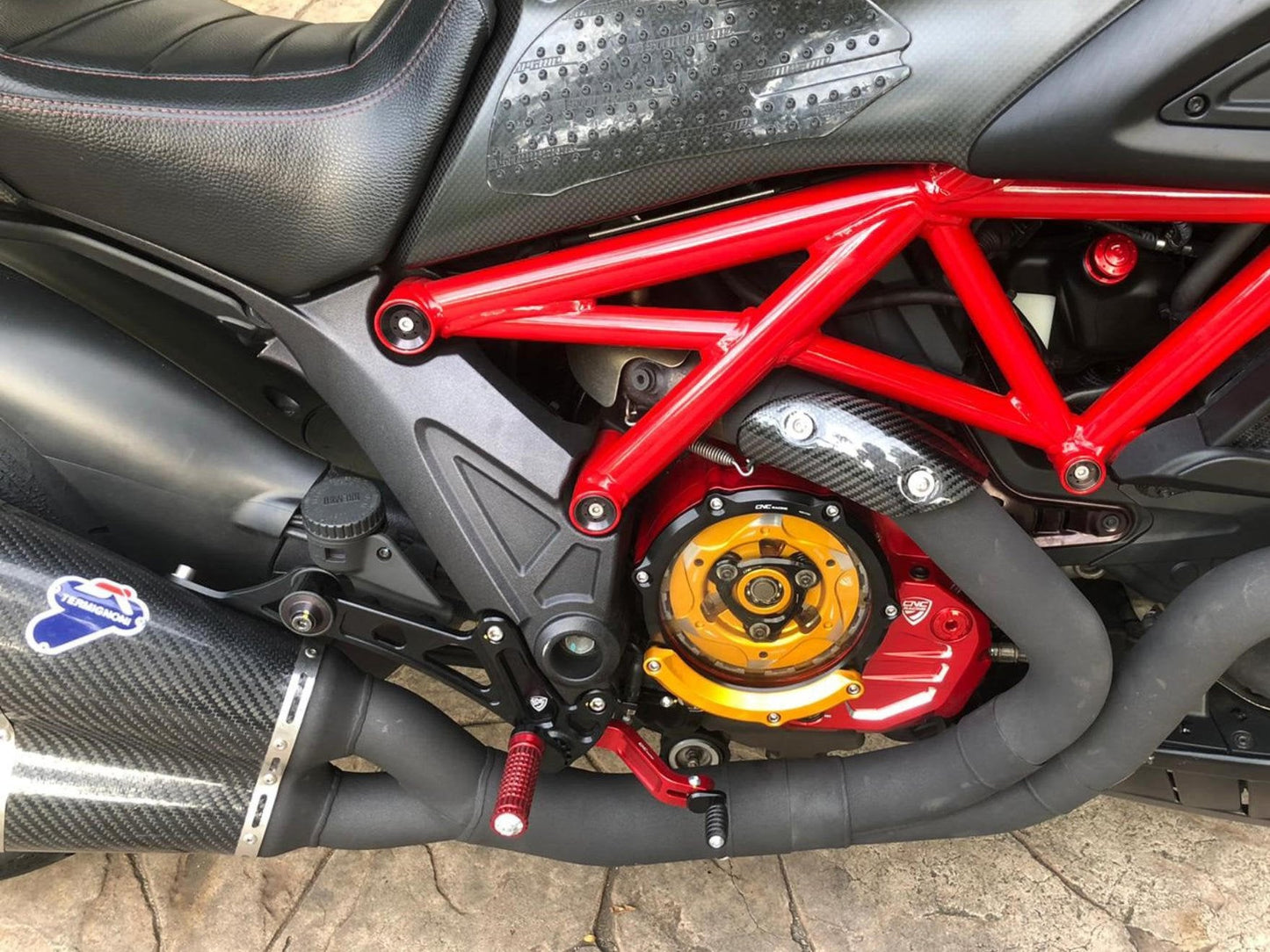 PE222 - CNC RACING Ducati Diavel Adjustable Rearset