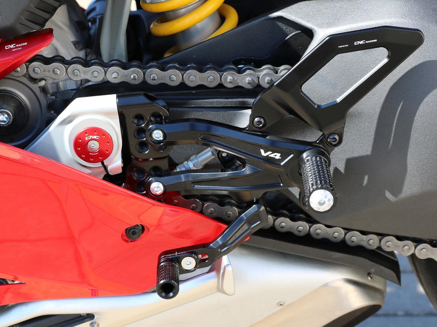 PE406 - CNC RACING Ducati Panigale V4 (2018+) Adjustable Rearset "RPS" – Accessories in the Factory Racing Motorcycle Aftermarket Accessories and Parts Online Shop