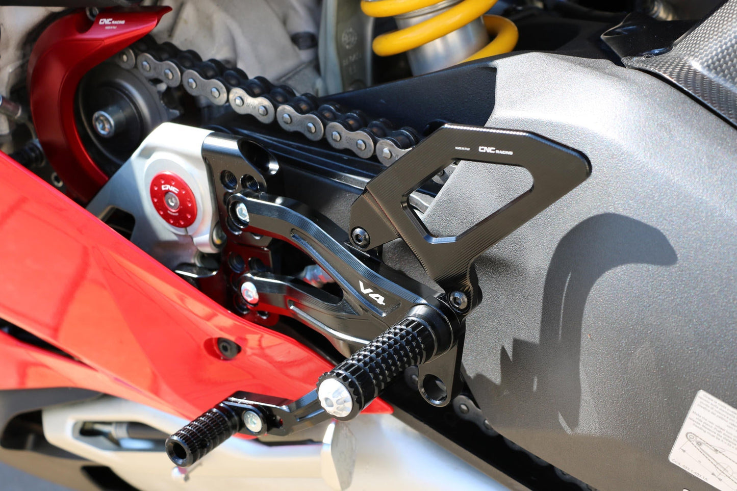 PE406 - CNC RACING Ducati Panigale V4 (2018+) Adjustable Rearset "RPS" – Accessories in the Factory Racing Motorcycle Aftermarket Accessories and Parts Online Shop