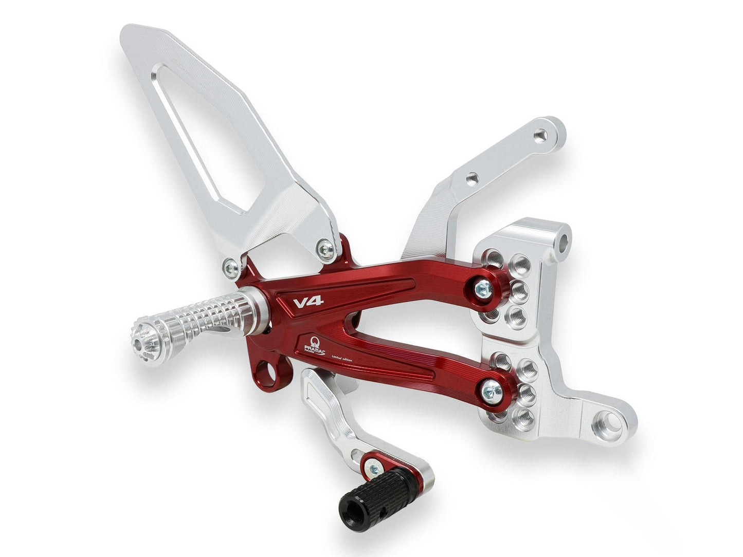 PE407PR - CNC RACING Ducati Panigale V4 (18/24) Adjustable Rearset "Easy" (Pramac Racing edition) – Accessories in the Factory Racing Motorcycle Aftermarket Accessories and Parts Online Shop