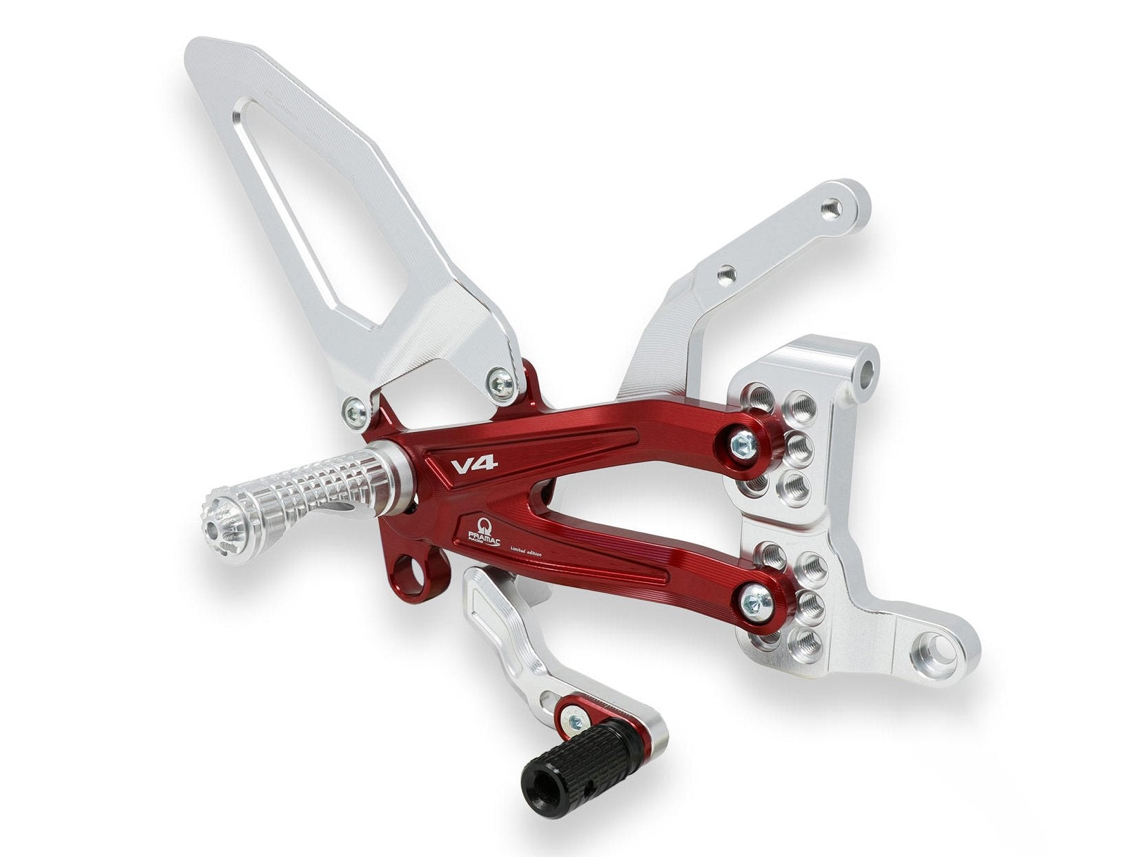 PE407PR - CNC RACING Ducati Panigale V4 (18/24) Adjustable Rearset "Easy" (Pramac Racing edition) – Accessories in the Factory Racing Motorcycle Aftermarket Accessories and Parts Online Shop