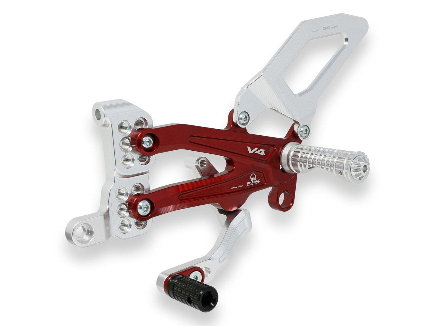 PE406PR - CNC RACING Ducati Panigale V4 (18/24) Adjustable Rearset "RPS" (Pramac Racing edition) – Accessories in the Factory Racing Motorcycle Aftermarket Accessories and Parts Online Shop