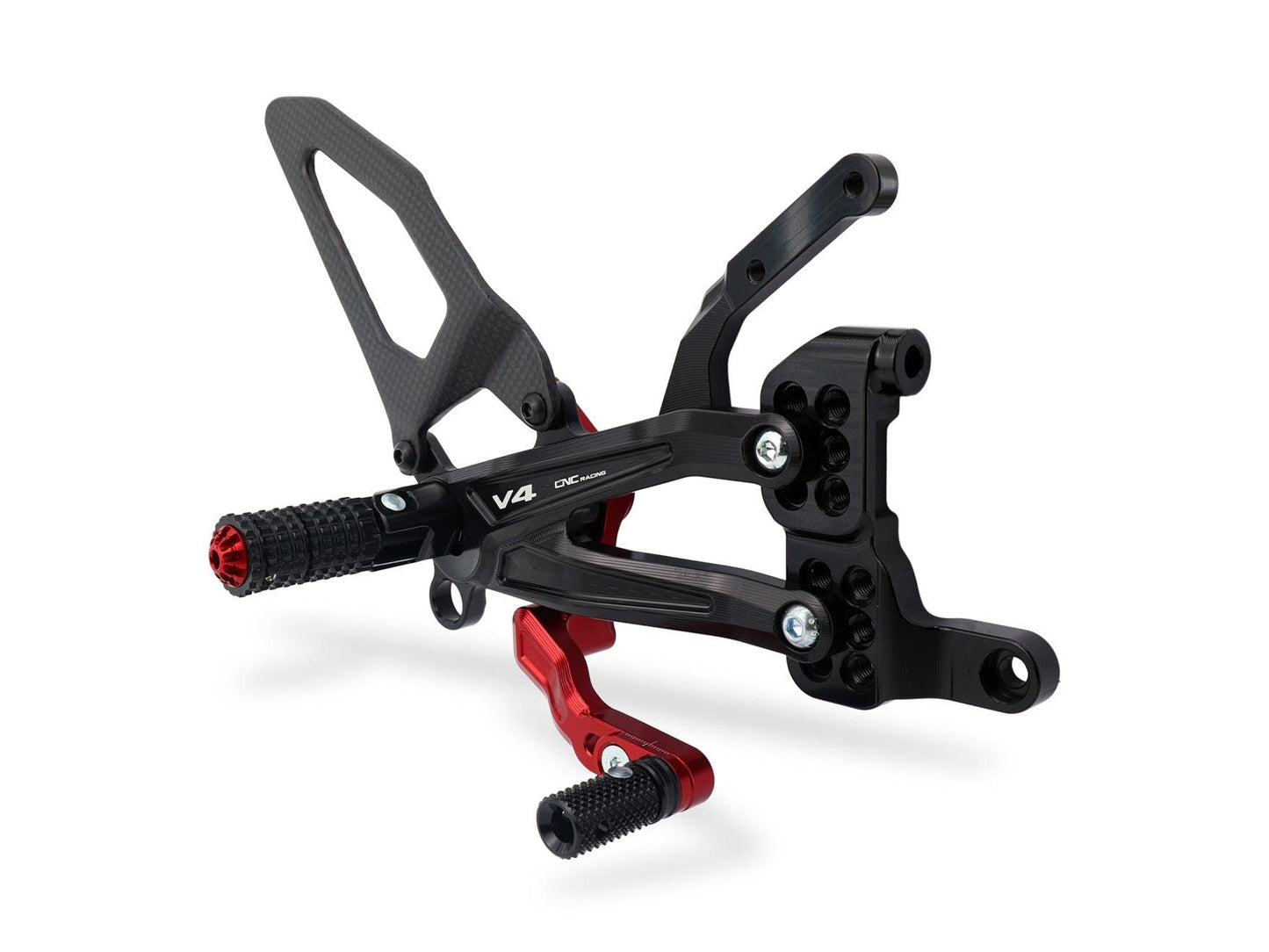 PE408 - CNC RACING Ducati Panigale V4 (2018+) Adjustable Rearset "RPS Carbon"