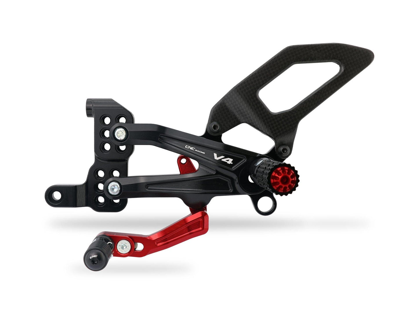 PE408 - CNC RACING Ducati Panigale V4 (2018+) Adjustable Rearset "RPS Carbon"