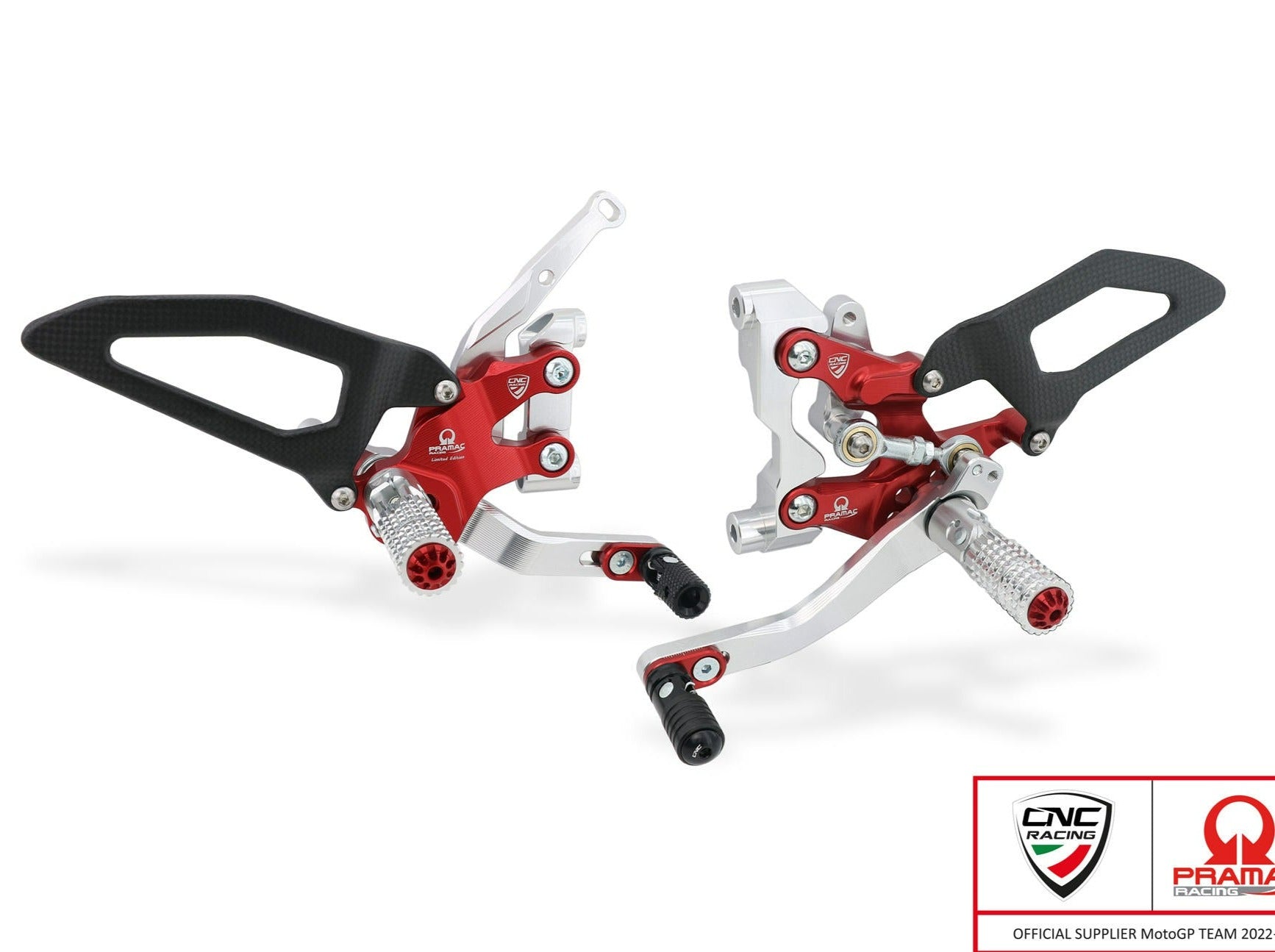 PE411PR - CNC RACING Ducati Streetfighter V2 (2022+) Adjustable Rearset (Pramac Racing Limited Edition) – Accessories in the Factory Racing Motorcycle Aftermarket Accessories and Parts Online Shop