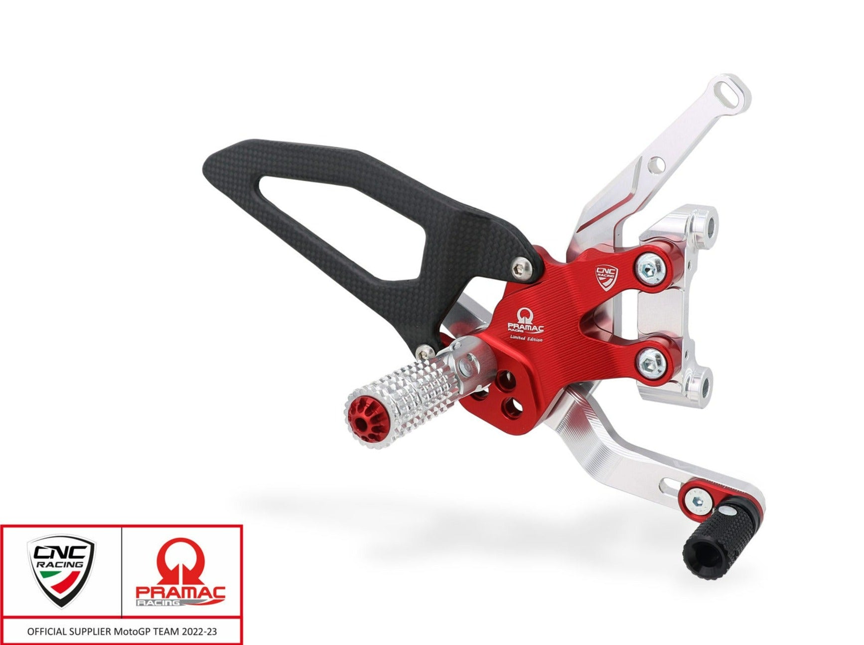 PE411PR - CNC RACING Ducati Streetfighter V2 (2022+) Adjustable Rearset (Pramac Racing Limited Edition) – Accessories in the Factory Racing Motorcycle Aftermarket Accessories and Parts Online Shop