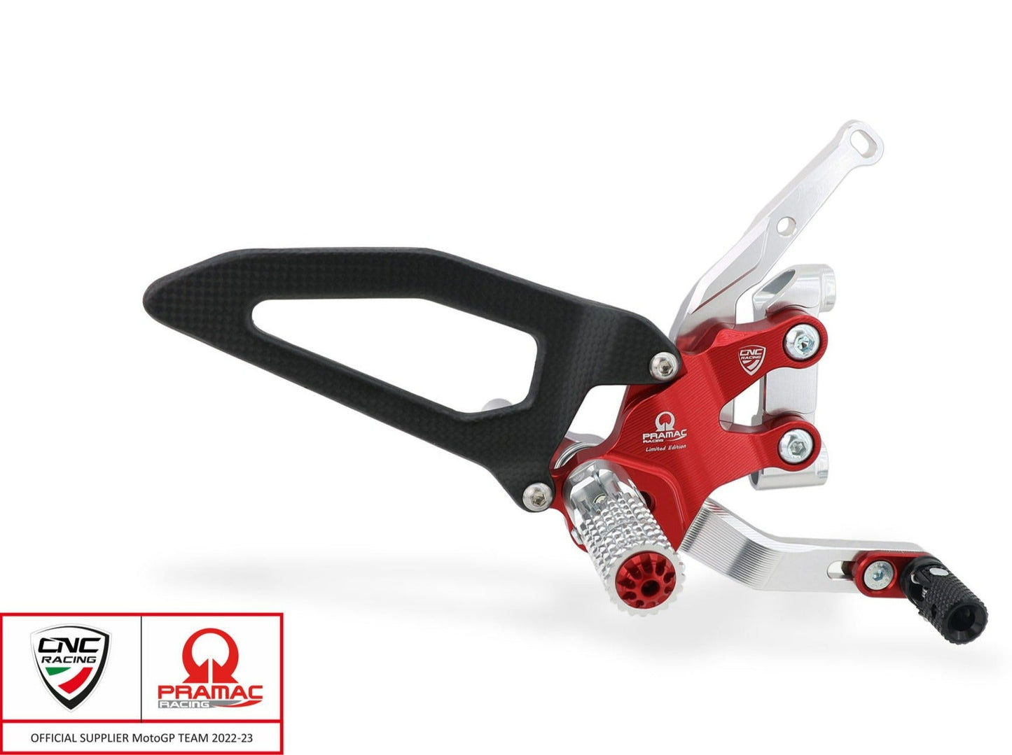 PE411PR - CNC RACING Ducati Streetfighter V2 (2022+) Adjustable Rearset (Pramac Racing Limited Edition) – Accessories in the Factory Racing Motorcycle Aftermarket Accessories and Parts Online Shop