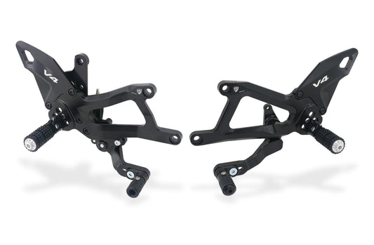 CNC RACING PE414 Ducati Panigale V4 / V4S (2025+) Adjustable Rearsets – Accessories in the Factory Racing Motorcycle Aftermarket Accessories and Parts Online Shop