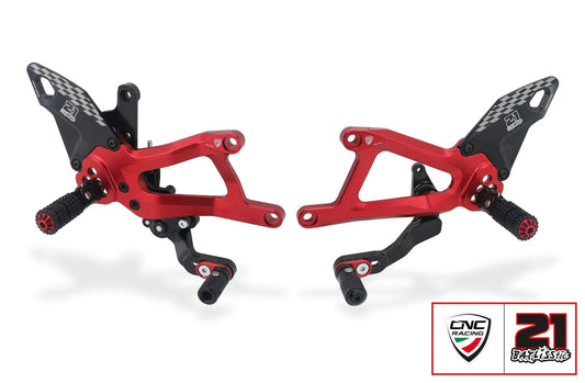 CNC RACING PE414TB Ducati Panigale V4 / V4S (2025+) Adjustable Rearsets (Troy Bayliss Limited Edition) – Accessories in the Factory Racing Motorcycle Aftermarket Accessories and Parts Online Shop