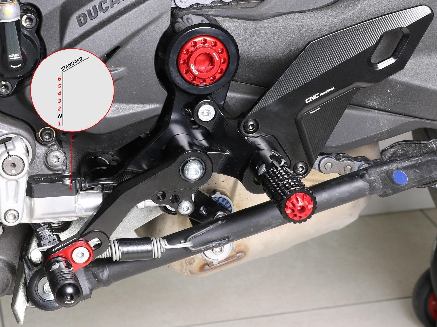 PE433 - CNC RACING Ducati Monster 950 / 937 (2021+) Adjustable Rearset – Accessories in the Factory Racing Motorcycle Aftermarket Accessories and Parts Online Shop