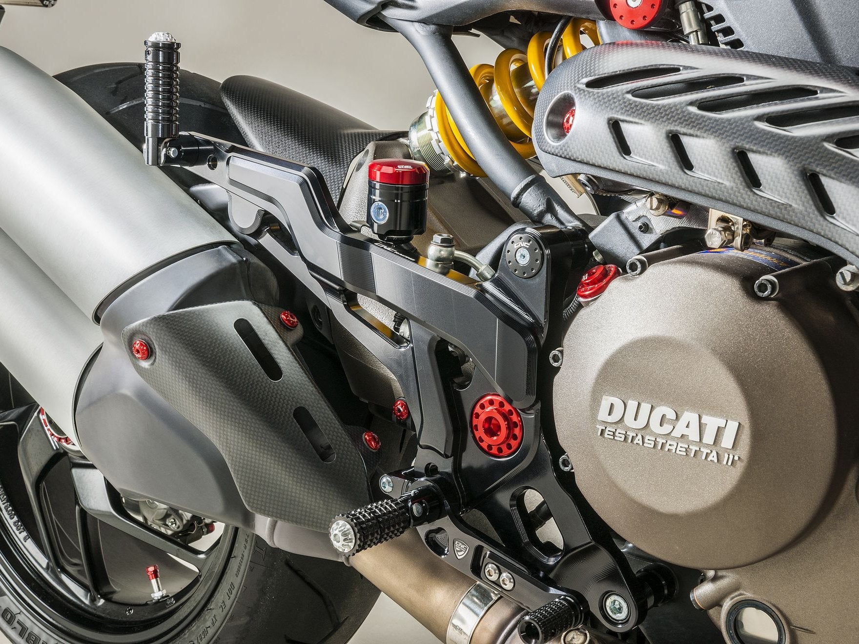 PE440 - CNC RACING Ducati Monster 1200/821 Adjustable Rearset (Sport) – Accessories in the Factory Racing Motorcycle Aftermarket Accessories and Parts Online Shop
