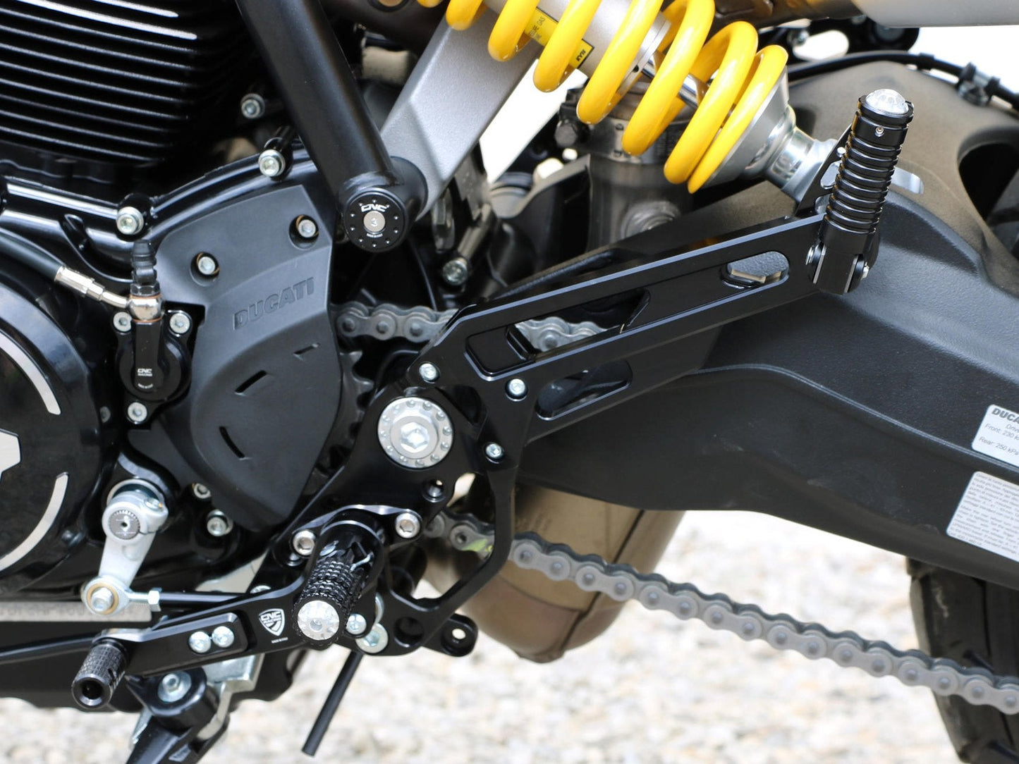 PE445 - CNC RACING Ducati Scrambler / Monster 797 Adjustable Rearset – Accessories in the Factory Racing Motorcycle Aftermarket Accessories and Parts Online Shop