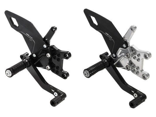 PE505 - CNC RACING Aprilia RSV4 / Tuono V4 (09/16) Adjustable Rearset "Easy"