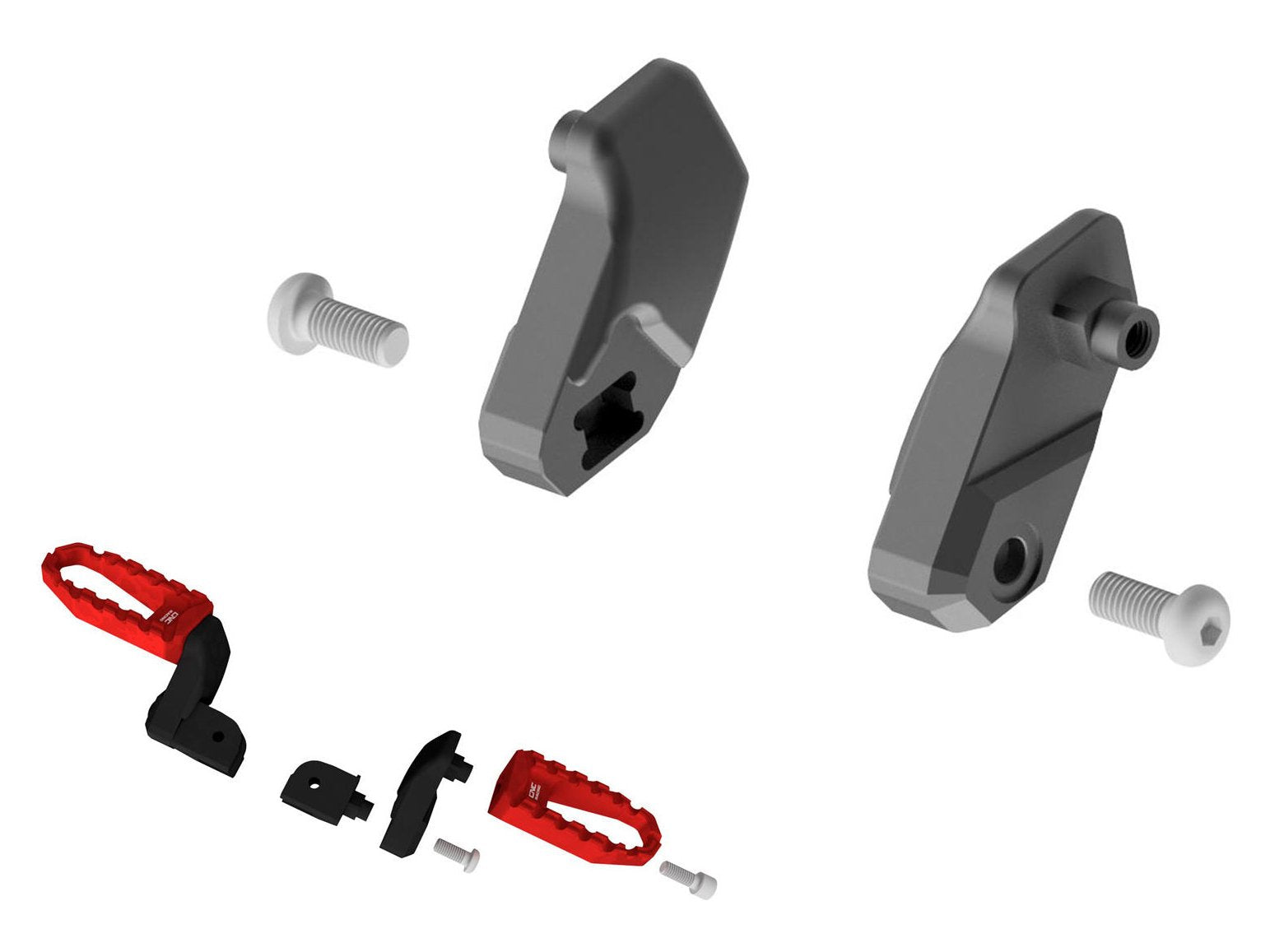 PEA51 - CNC RACING Ducati Pilot Footpegs Riser (30 mm) – Accessories in the Factory Racing Motorcycle Aftermarket Accessories and Parts Online Shop