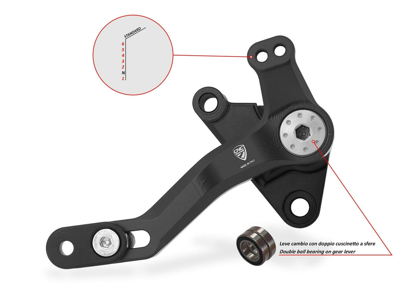 PEC06 - CNC RACING Ducati Multistrada V4 / V4S / Pikes Peak (2021+) Gear Lever "Slide" – Accessories in the Factory Racing Motorcycle Aftermarket Accessories and Parts Online Shop